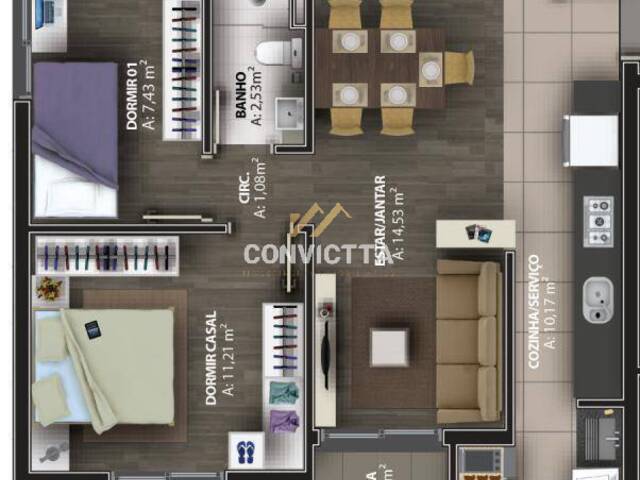 Apartamento para Venda em Flores da Cunha - 2