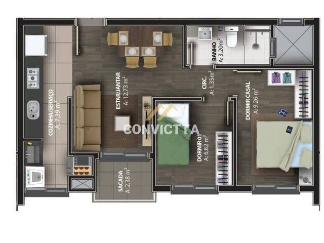 Apartamento para Venda em Flores da Cunha - 3