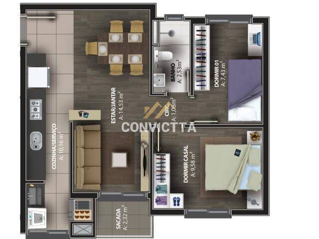 Apartamento para Venda em Flores da Cunha - 4